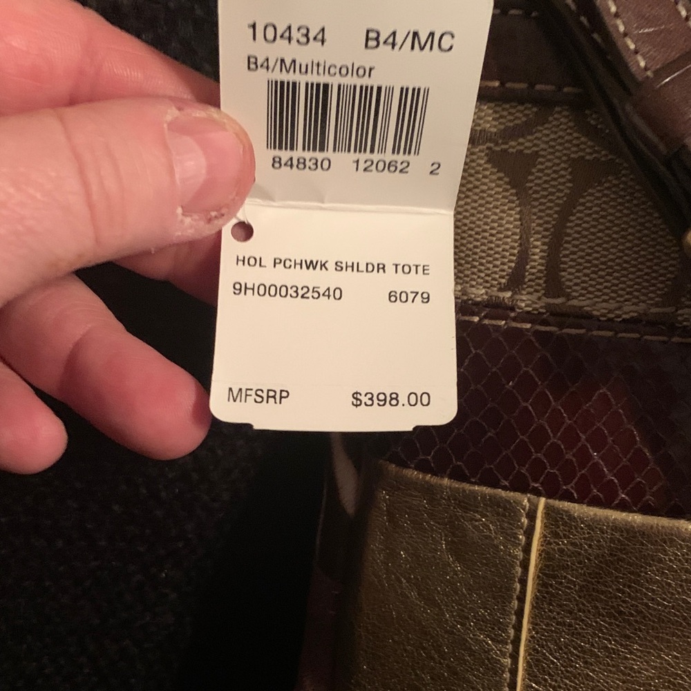 Coach Patchwork Leather Shoulder Bag - Picture 4 of 12